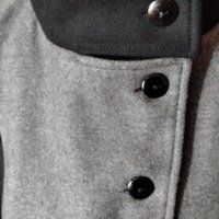 Дамско палто, сиво и черно, снимка 5 - Палта, манта - 30871918