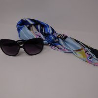 Слънчеви очила с шалче, употребявани, снимка 2 - Шалове - 37755185