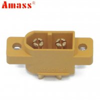 Конектори XT60E-M Male plug Screws Lipo battery mountable connector Brass Gold plated For RC Models , снимка 4 - Дронове и аксесоари - 30331220