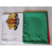 Българско знаме от плат шито размер 90/150 със герб, снимка 2 - Български сувенири - 39567975