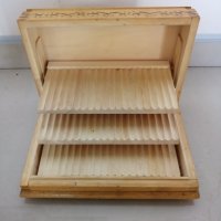 Дървена кутия 22 х 13.5 h 6.5 cm , снимка 2 - Други стоки за дома - 37288642