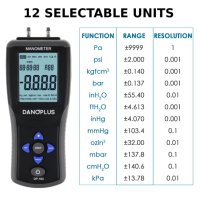Манометър за измерване на вакуум, газово налягане, диференциално налягане, снимка 2 - Други машини и части - 40758734