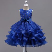Детска рокля тъмно синя размер 170 Ново., снимка 1 - Детски рокли и поли - 29483637