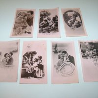 Лот от 7 малки романтични картички от 1941г., снимка 6 - Други ценни предмети - 37199431