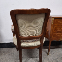 кресло Луи XV с дърворезба , снимка 2 - Столове - 44714550