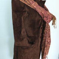 Дамски елегантен блейзър тип манто / преходно палто / от естествен велур "Pauw" design, снимка 6 - Палта, манта - 16208964