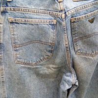 Jeans Armani, denim, 30, оригинален, светлосин, снимка 12 - Дънки - 12907555