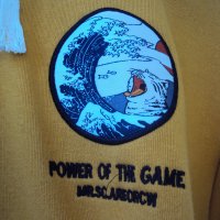Марков суичър Mr.Scareorcw power of the game hoodie суичър с много интересна щампа, снимка 4 - Суичъри - 44807976