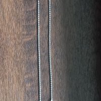 Сребърна гривна за глезен дължина 24см може да се направи с дължина по Ваш избор , снимка 1 - Гривни - 34558173