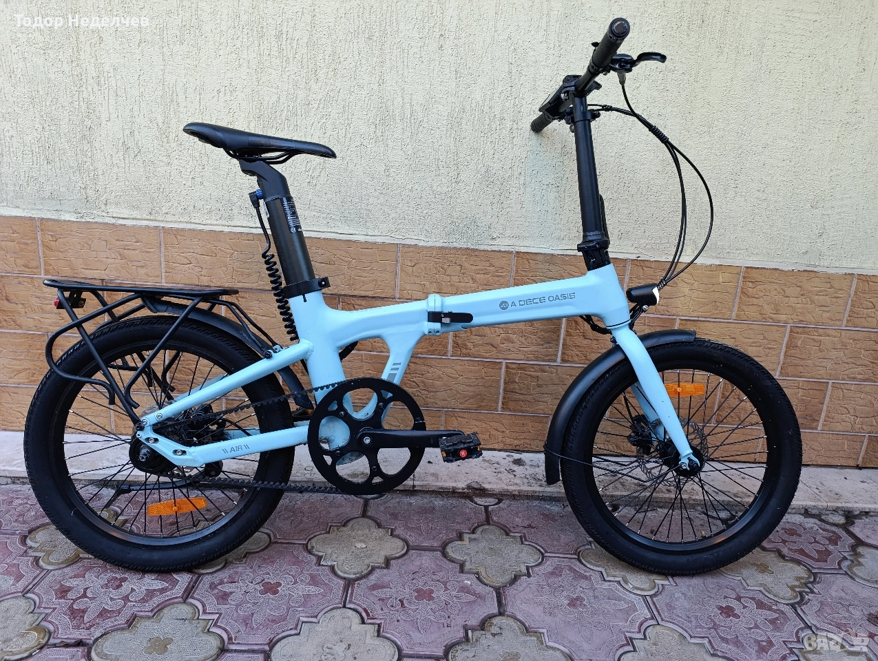 Електрически сгъваем велосипед 20 цола , снимка 1