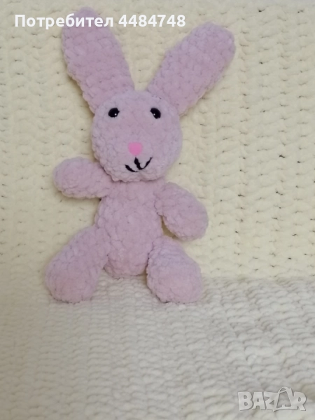 Плетено зайче на една кука, снимка 1