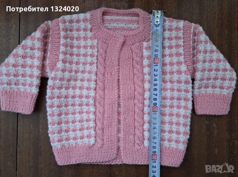 Нова вълнена ръчно плетена горница, снимка 1