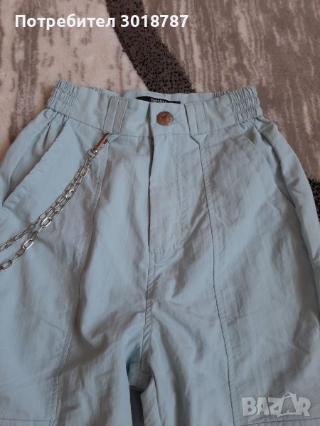 Сини карго панталони Bershka размер XS, снимка 1