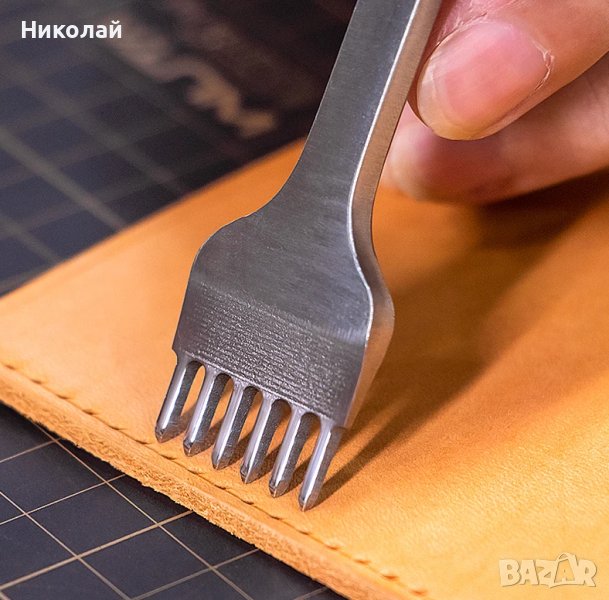 Кожарска , сарашка вилица за кожа 3 мм , инструменти за обработка на кожа сарашки инструмент, снимка 1