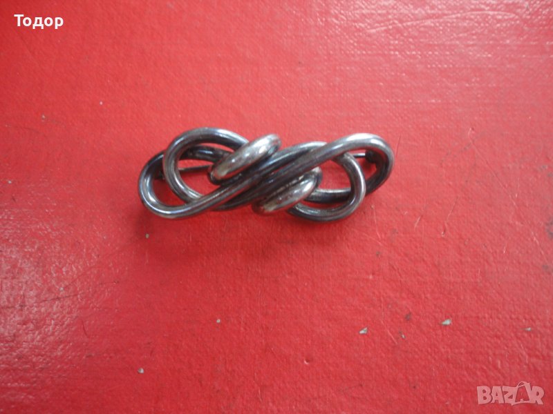 Невероятна сребърна брошка  Арт Деко 835 , снимка 1