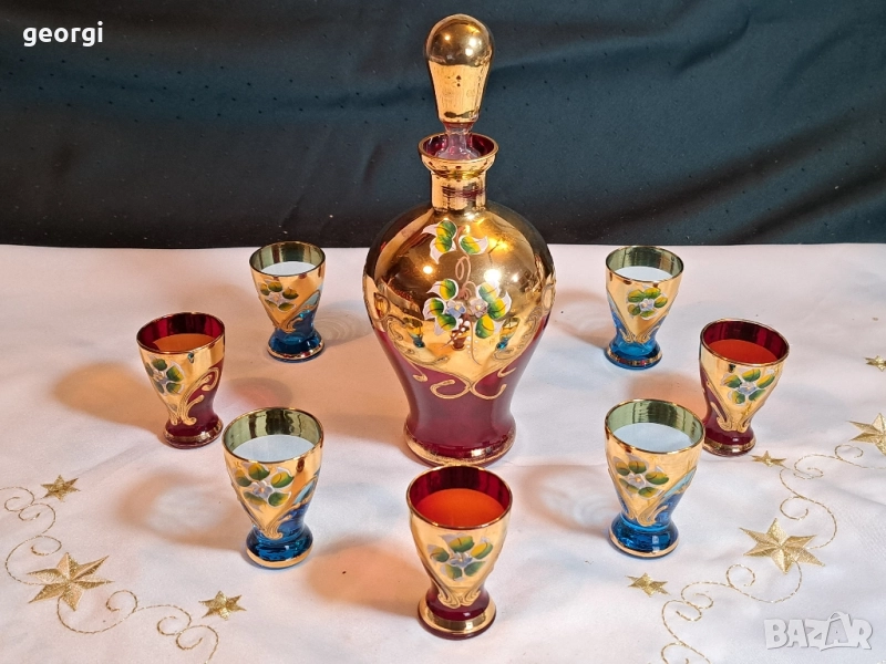 сервиз Bohemia с позлата , снимка 1