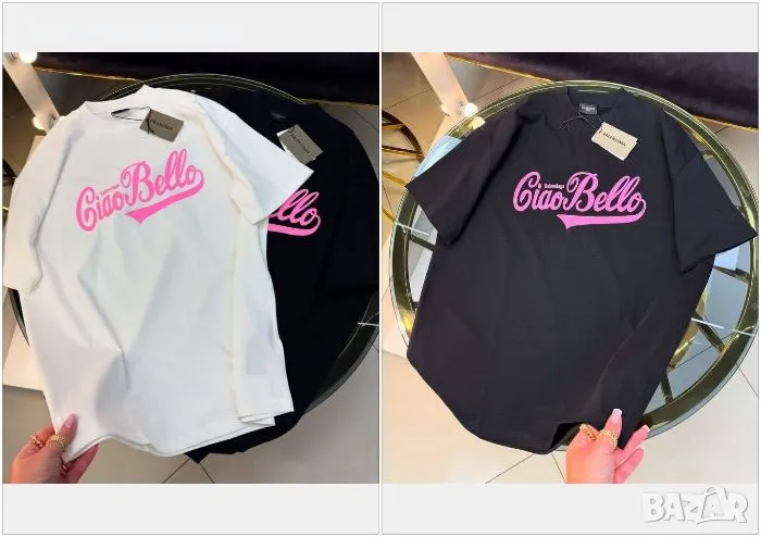 Balenciaga Дамска Тениска От XS до 5XL👚Дамска Блуза С Къс Ръкав Баленсиага - 2 Цвята Код LFS388, снимка 1