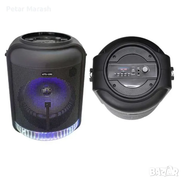 Колона KTS 30W, Hi-Fi, Bluetooth, безжичен микрофон, дистанционно, снимка 1