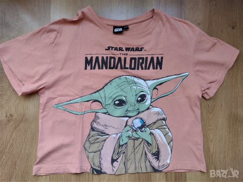 GROGU - The Mandalorian / Star Wars - ТОП - дамска скъсена тениска за ръст 164см., снимка 1