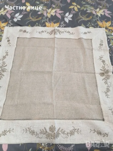 72/72см.Ленена покривка за маса , снимка 1