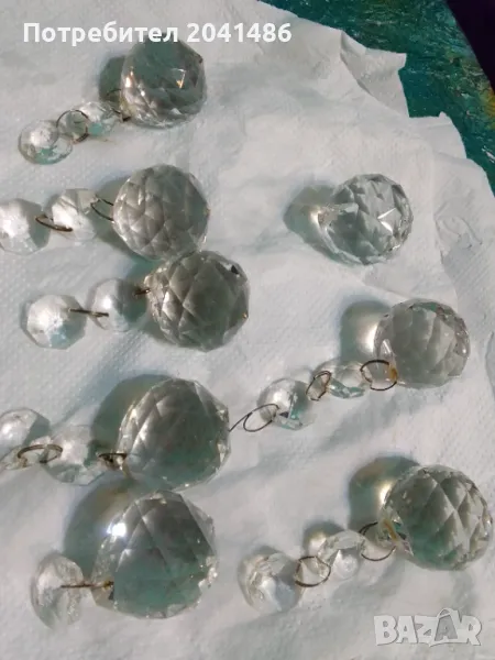 3•5см големи кристални топки за полилей, снимка 1