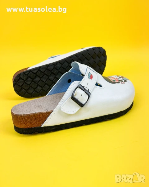 🥁 Намаление - Ортопедични чехли със стелка от естествен велур | Марка Tuasolea, снимка 1