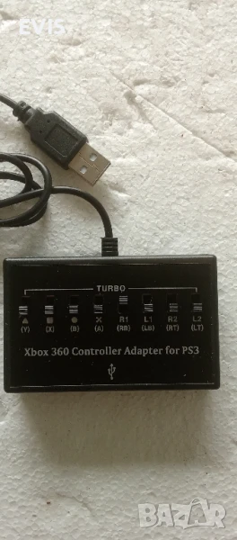 Xbox 360 Controller Adapter за PS3 с Turbo – нов!, снимка 1