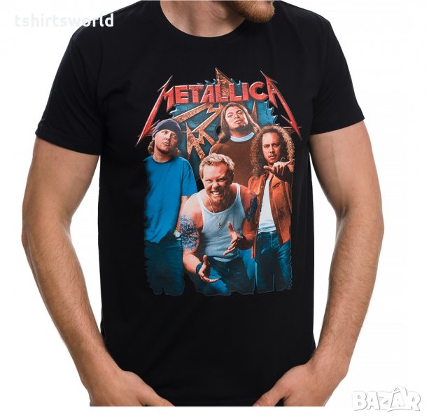 Нова мъжка тениска с трансферен печат на музикалната група METALLICA, снимка 1