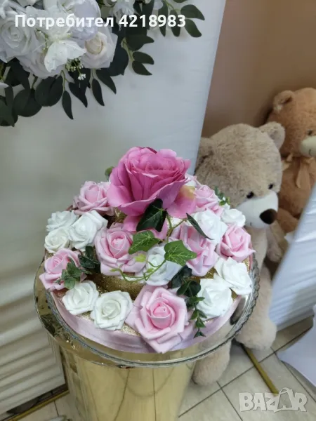 Торта от цветя СЕГА САМО ЗА 20 ЛВ., снимка 1