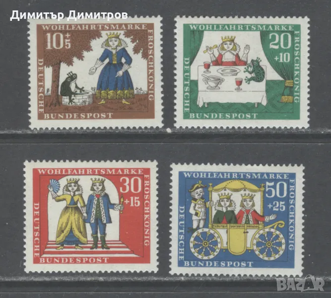 Германия 1966г - Мi 523/26 комплектна серия чиста, снимка 1