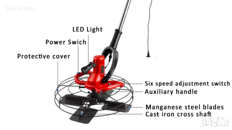 Електрически хеликоптер за бетон, снимка 1