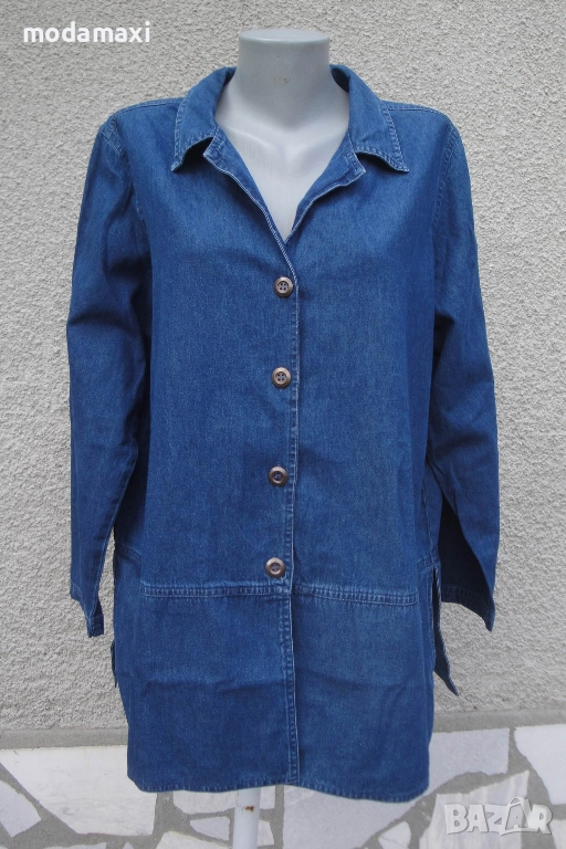 3XL+ Нова дънкова риза/ сако Main Street , снимка 1