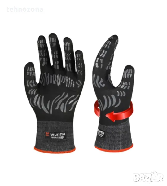 Ръкавици монтажни двулицеви, TIGERFLEX Double Wurth, снимка 1