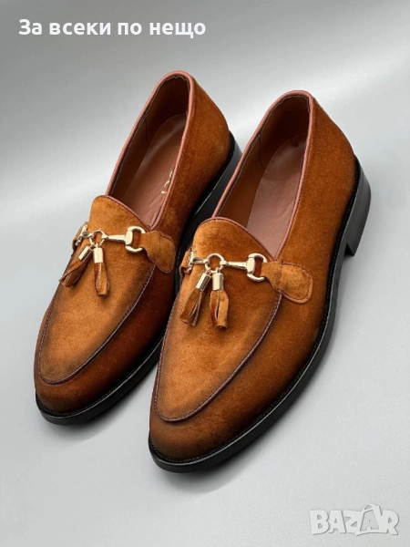 Gucci Мъжки Кафяви Ежедневни Обувки Гучи Код E788, снимка 1