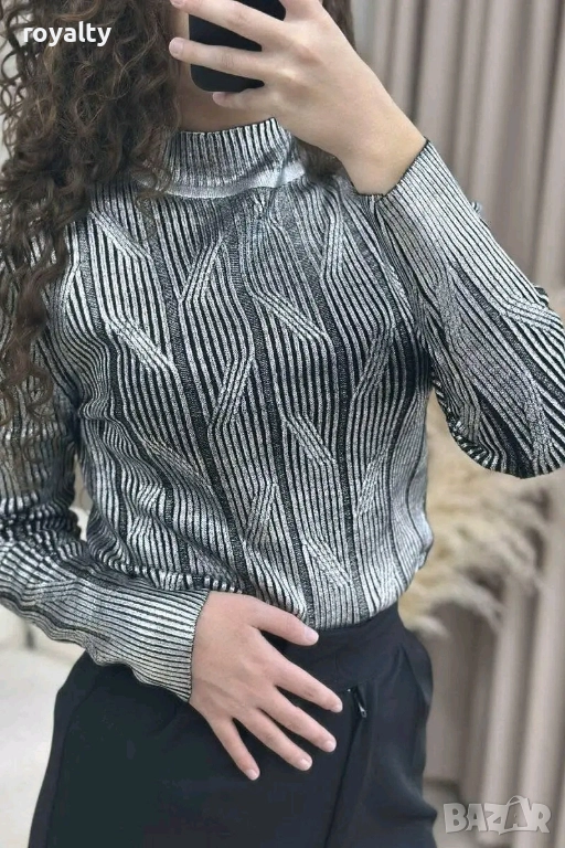 Блестяща Дамска Блуза , снимка 1