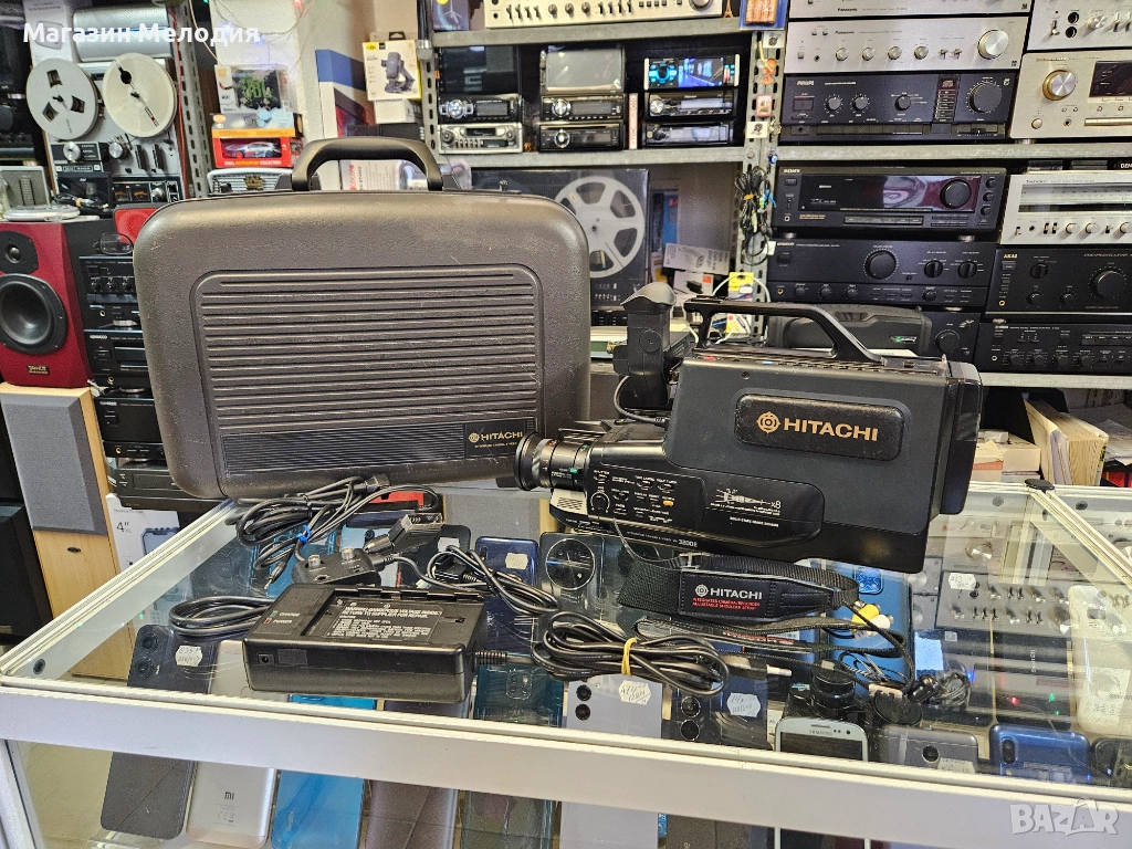 Видеокамера Hitachi VM-3200E Много добър външен вид, пълен комплект. Не е тествана , защото батерият, снимка 1
