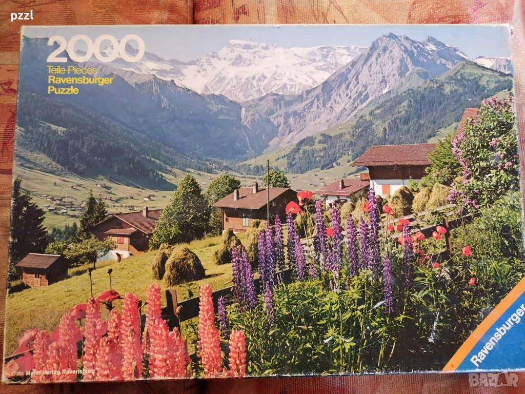 Пъзел "Adelboden” Ravensburger 1976г. 2000 части, снимка 1
