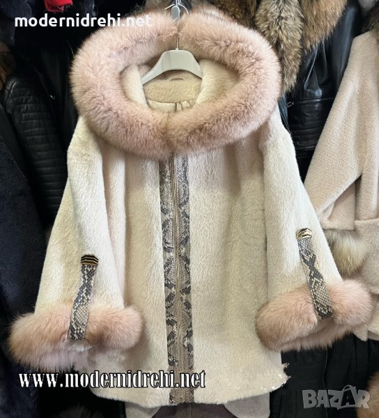Дамско луксозно палто с лисица код 015, снимка 1