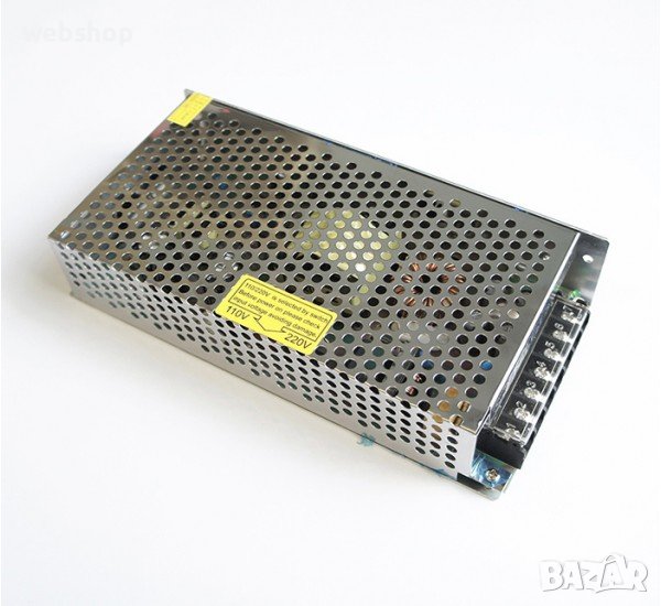 Адаптер метален за LED осветление стабилизиран 12V 15A 180W, снимка 1
