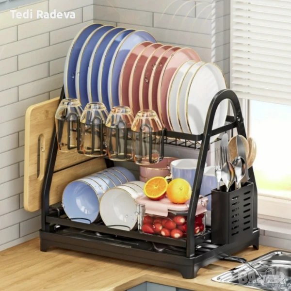 Сушилник за съдове на две нива, снимка 1