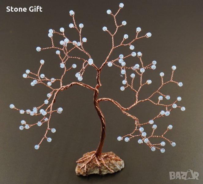 Дръвче Лунен камък, Идея Юбилей, Подарък Коледа, Подарък Перли, Бижу, Подарък Сватба, снимка 1