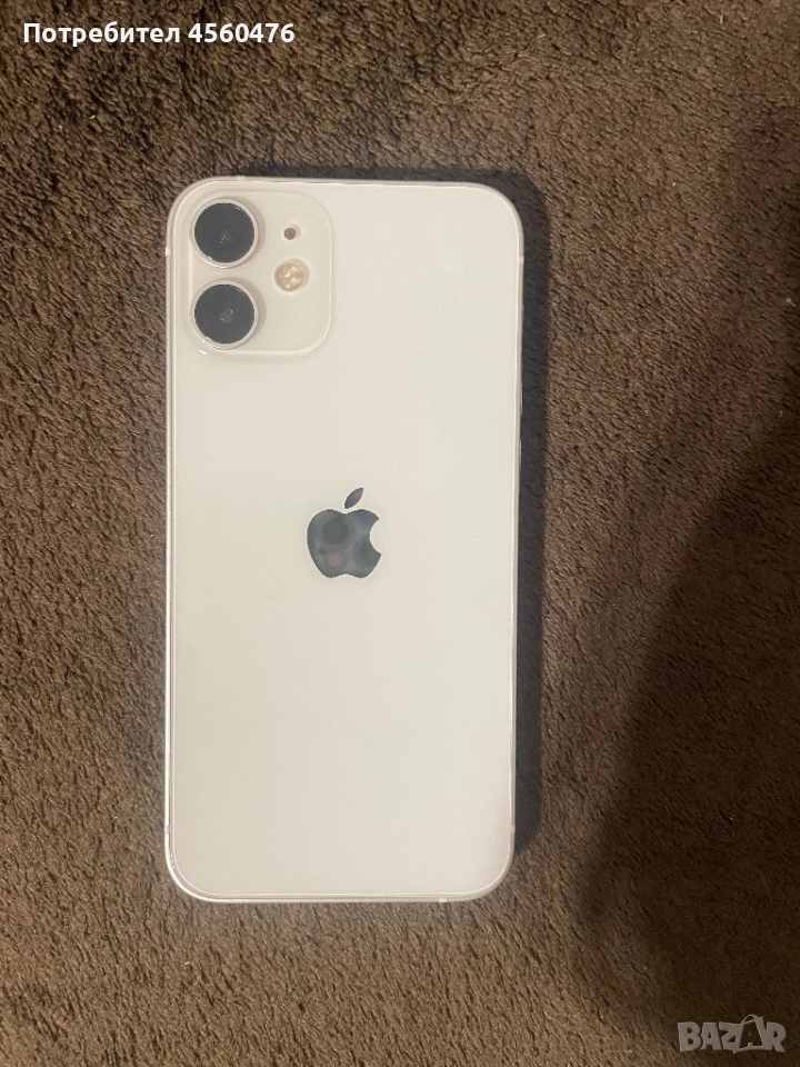 iPhone 12 mini 64 gb бял white като нов перфектен, снимка 1