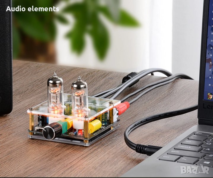 ЛАМПОВ ПРЕДУСИЛВАТЕЛ /усилвател/ FEVER 6J38 TUBE PREAMP AMPLIFIER BOARD PRE-AMP TUBE AMP 6J38, снимка 1