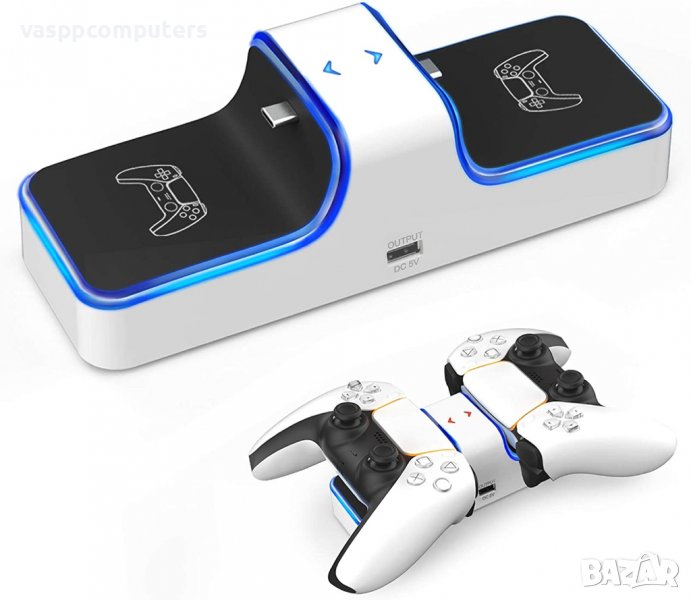 PS5 Докинг зарядна станция, двойна, НОВА, снимка 1