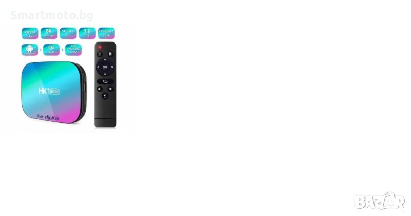 Тв бокс HK1 Box Amlogic 905X3 Android 9 8K 4/32GB 2.4G/5G WIFI, снимка 1