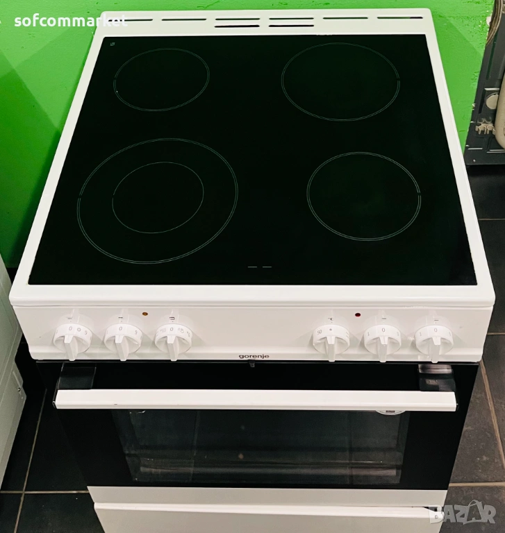 Готварска печка Gorenje 60 см с керамичен плот и гаранция , снимка 1