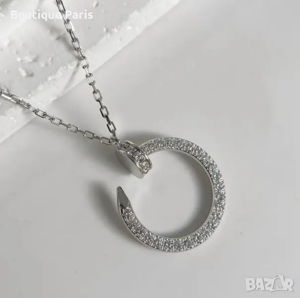 Cartier Juste un Clou колие с камъни мойсанити, снимка 1