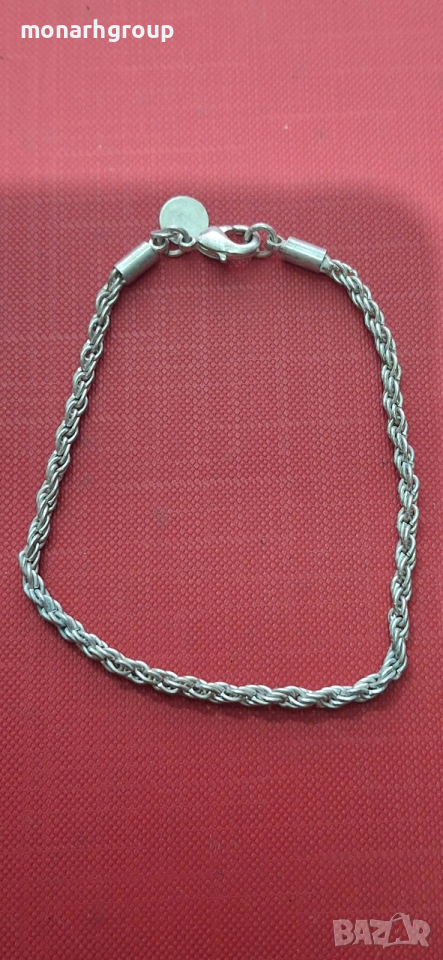 Сребърна гривна, снимка 1