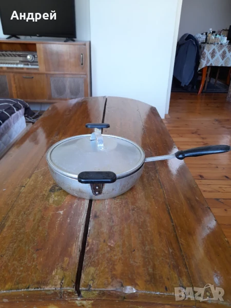 Стар алуминиев тиган #5, снимка 1