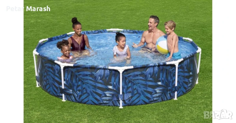 БАСЕЙН СГЛОБЯЕМ BESTWAY Steel Pro 56985 305×66см С ПОМПА, снимка 1
